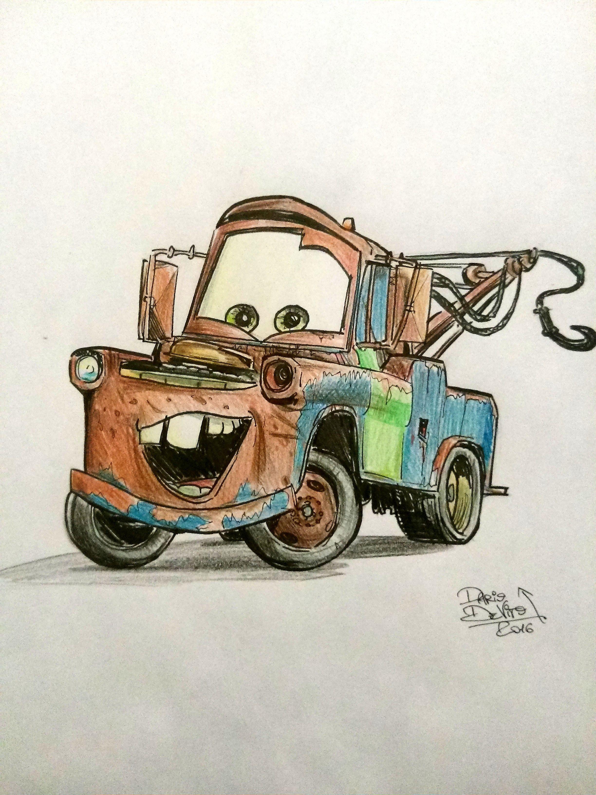 2448x3264 Sir Tow Mater #handmade #fanart #workoncommission #disney #cars