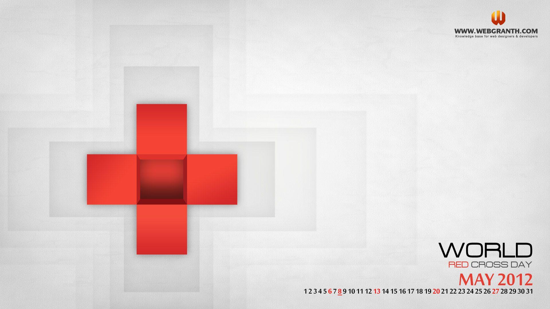 Simple yet impactful Red background cross Wallpapers for your screens