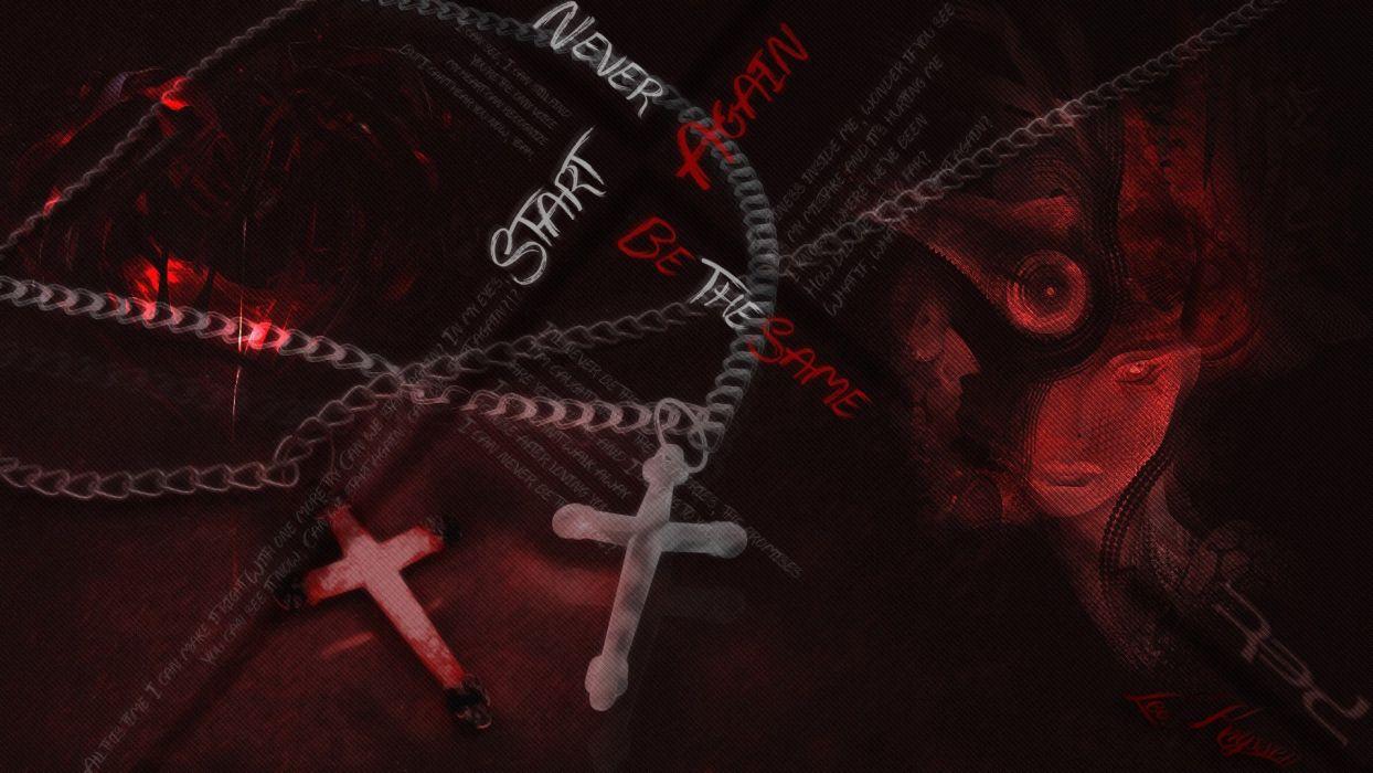 1244x700 Cross red text broken lyrics truth wallpaperx1080