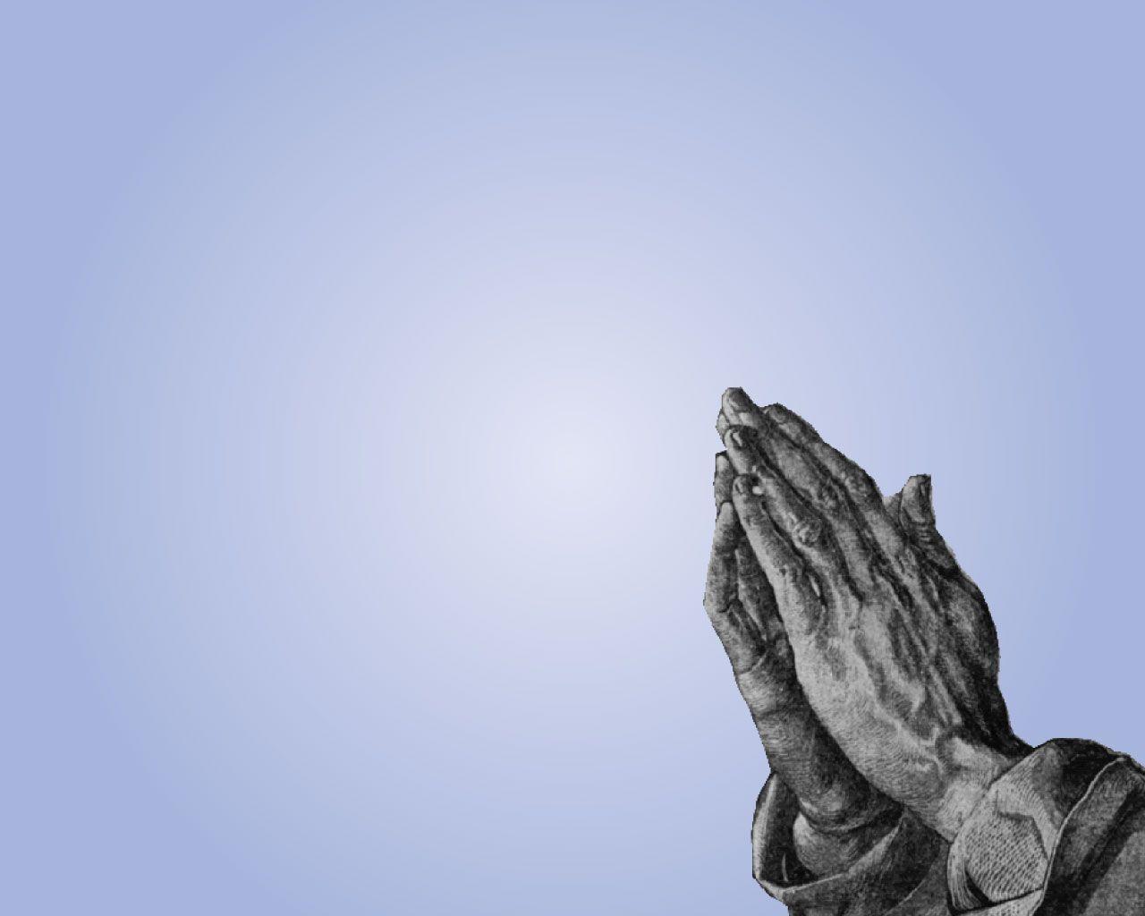 1280x1024 Praying Hands PowerPoint Background