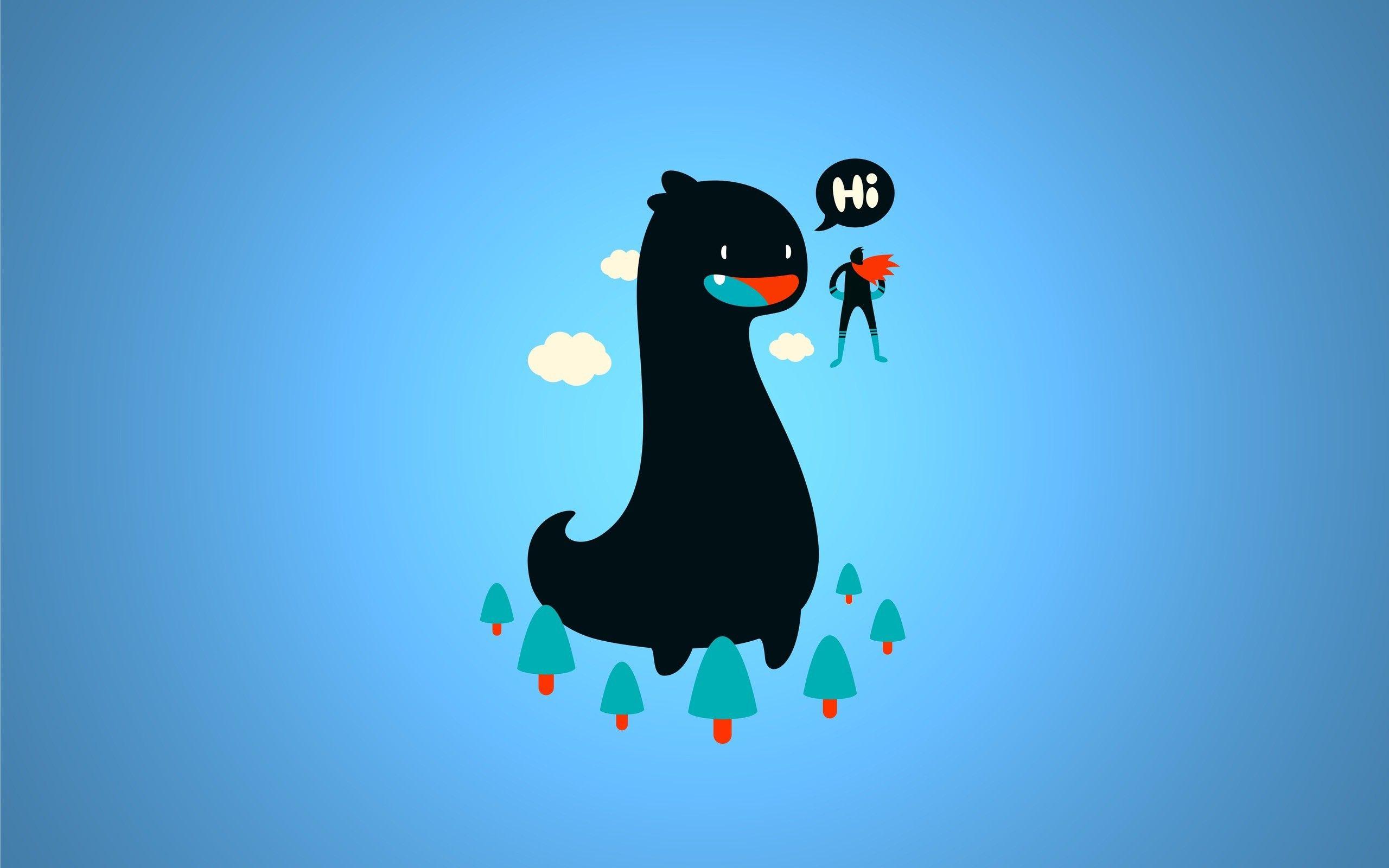2560x1600 Download the Super Man and Dinosaur Wallpaper, Super Man