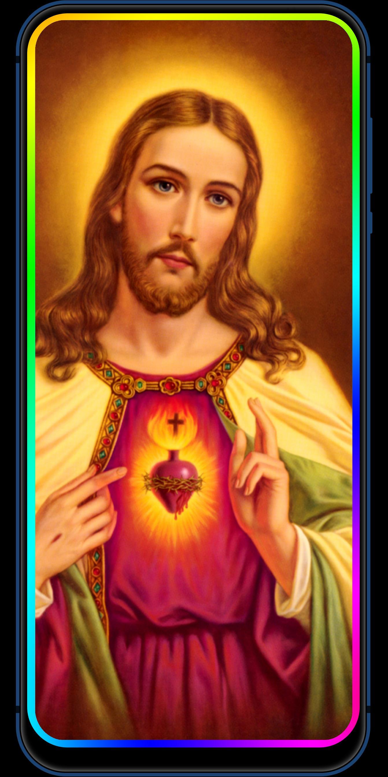 Hình nền động 1342x2684 3D Jesus Phone Edge Miễn phí cho Android