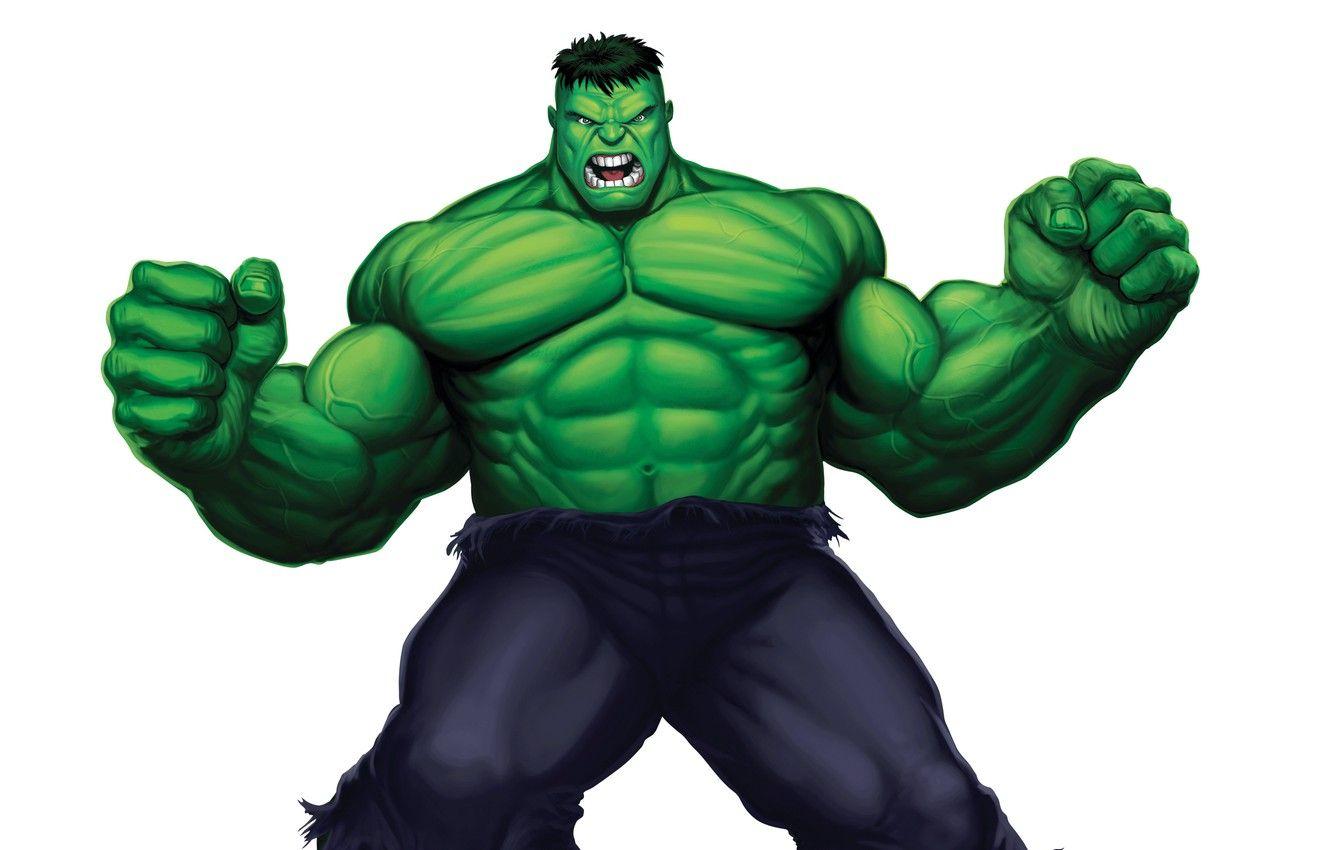 1332x850 Wallpaper green, monster, light background, Hulk, comic, hulk