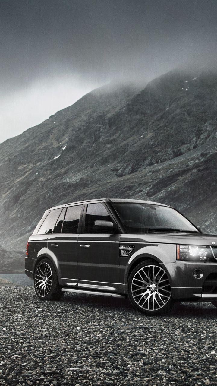 720x1280 auto, landscape, lights, land rover, range rover, black