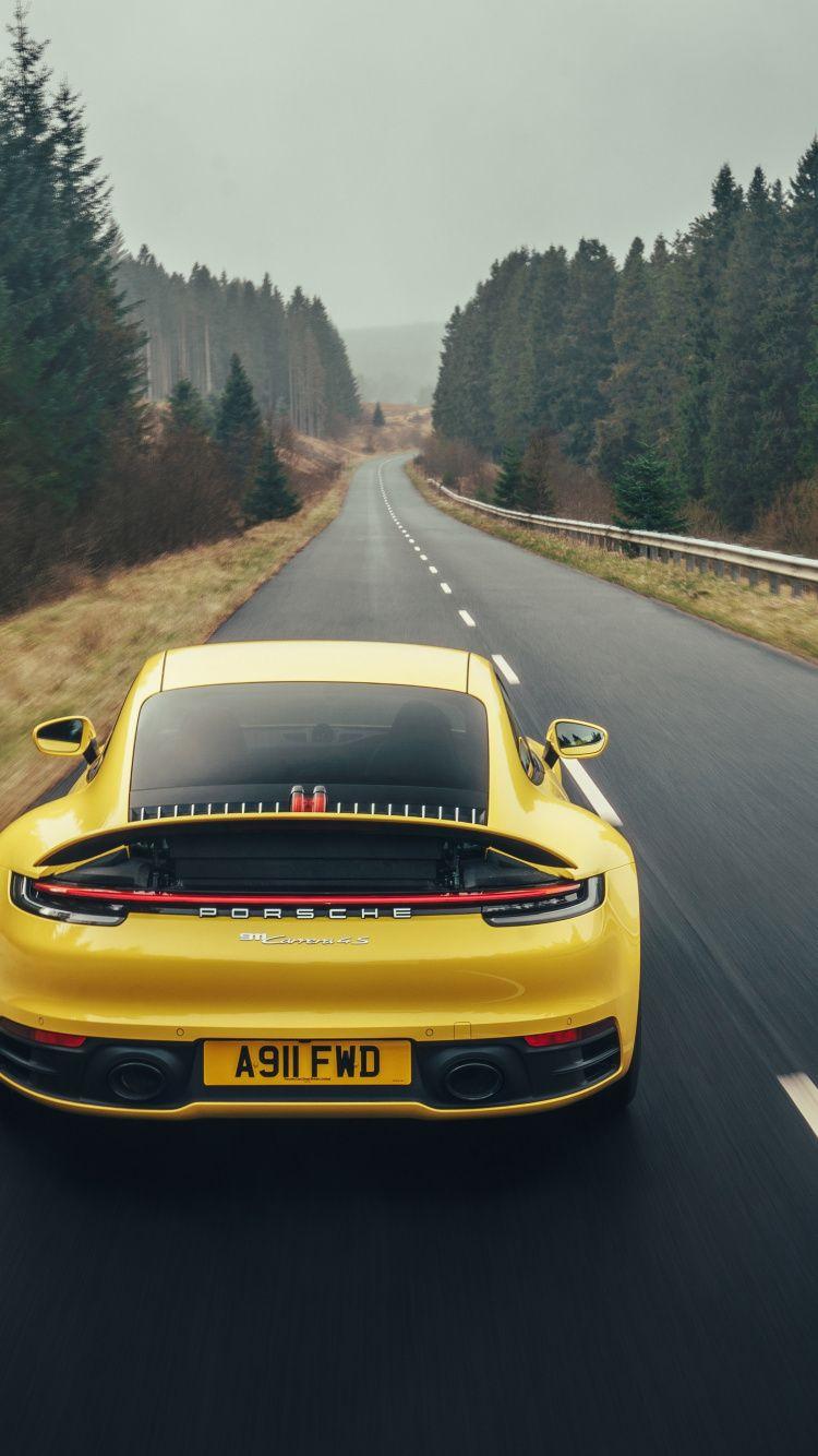 750x1334 Download 750x1334 Wallpaper Porsche 911 Carrera 4s, On Road