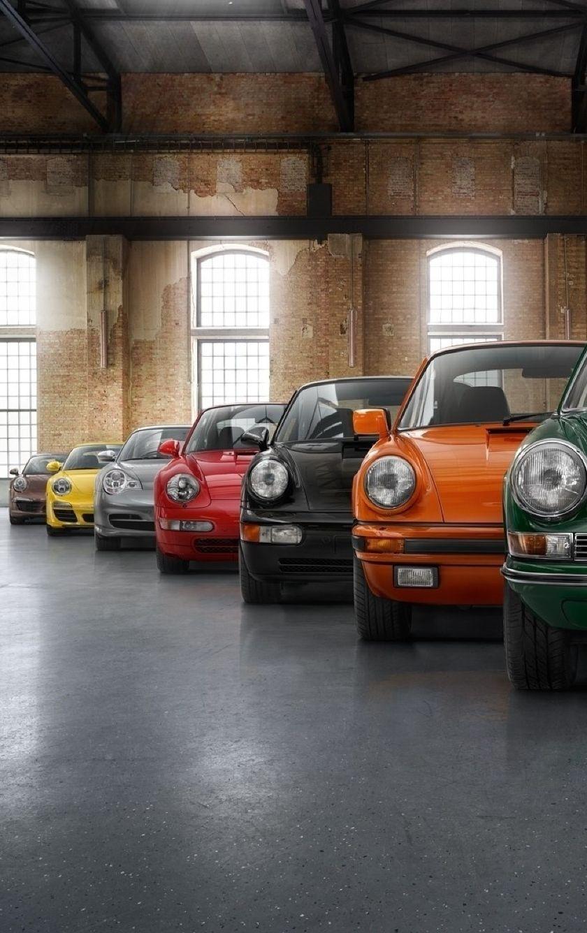840x1336 Porsche 911 Sport Cars In Red Orange Black Green 840x1336