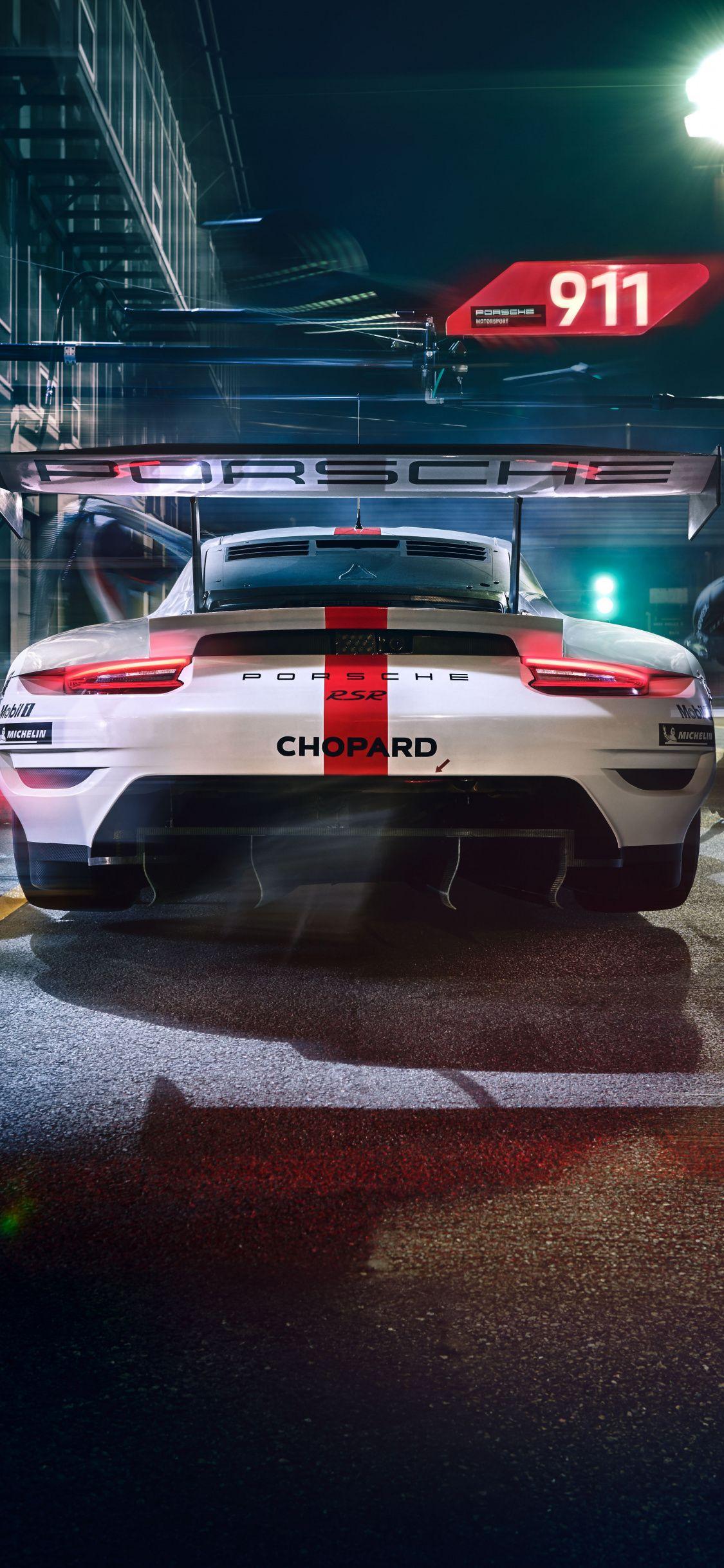 1125x2436 Porsche 911 RSR, sports car wallpaper, 8256x HD image