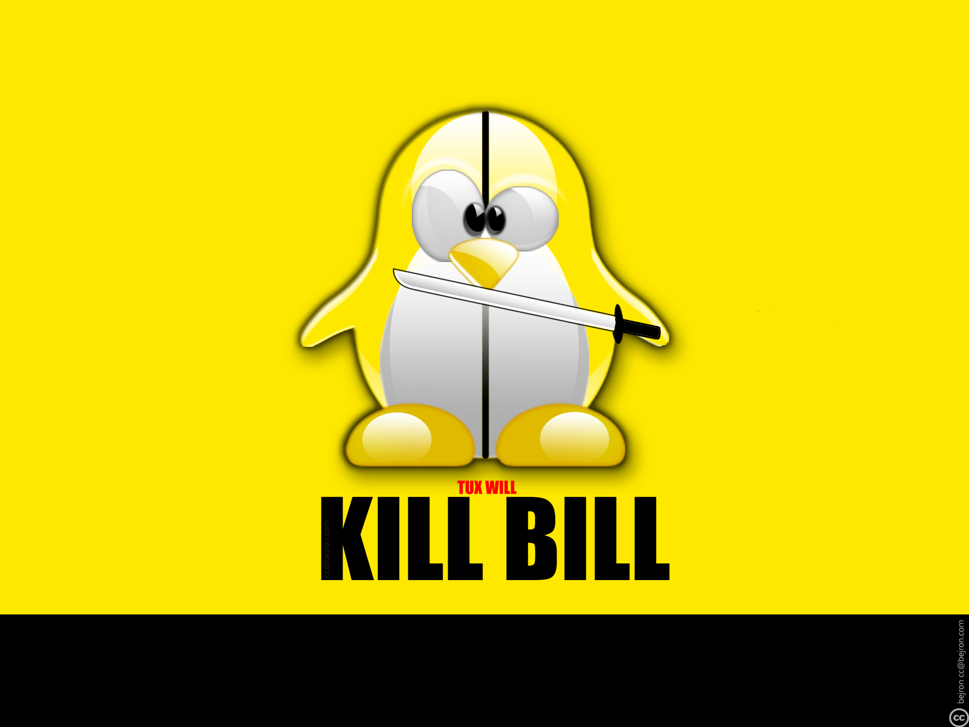 1920x1440 Tux Will Kill Bill