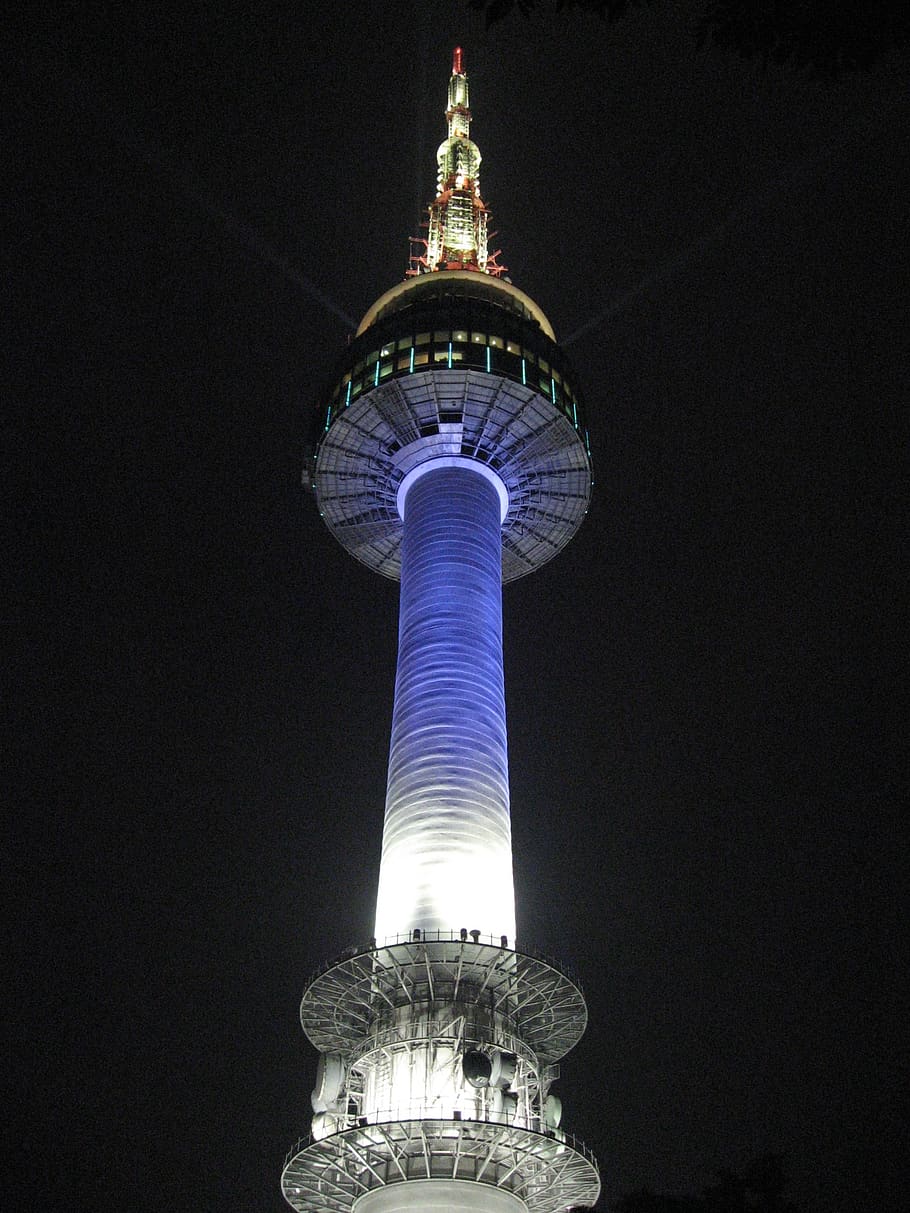 910x1213 Tháp Seoul, Tháp Namsan, Tháp N Seoul, Quang cảnh ban đêm - Seoul