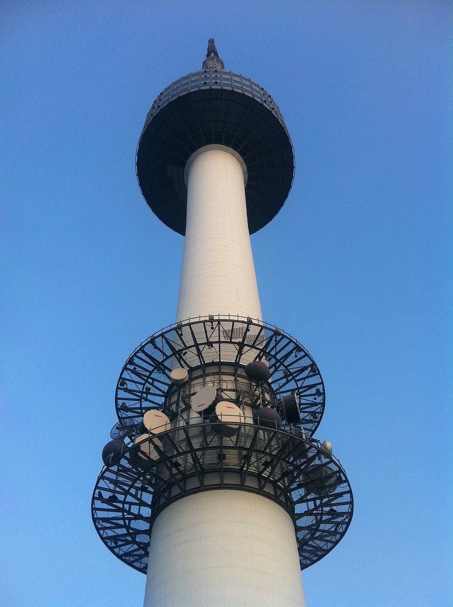 Hình nền HD 910x1218: Tháp Seoul, Tháp Namsan, Namsan, Tháp