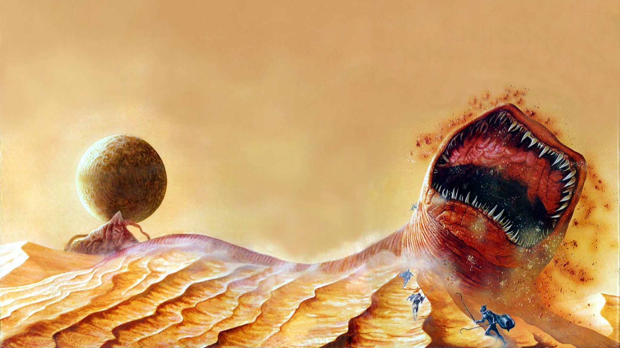2048x1152 Dune Wallpaper from the trilogy book cover