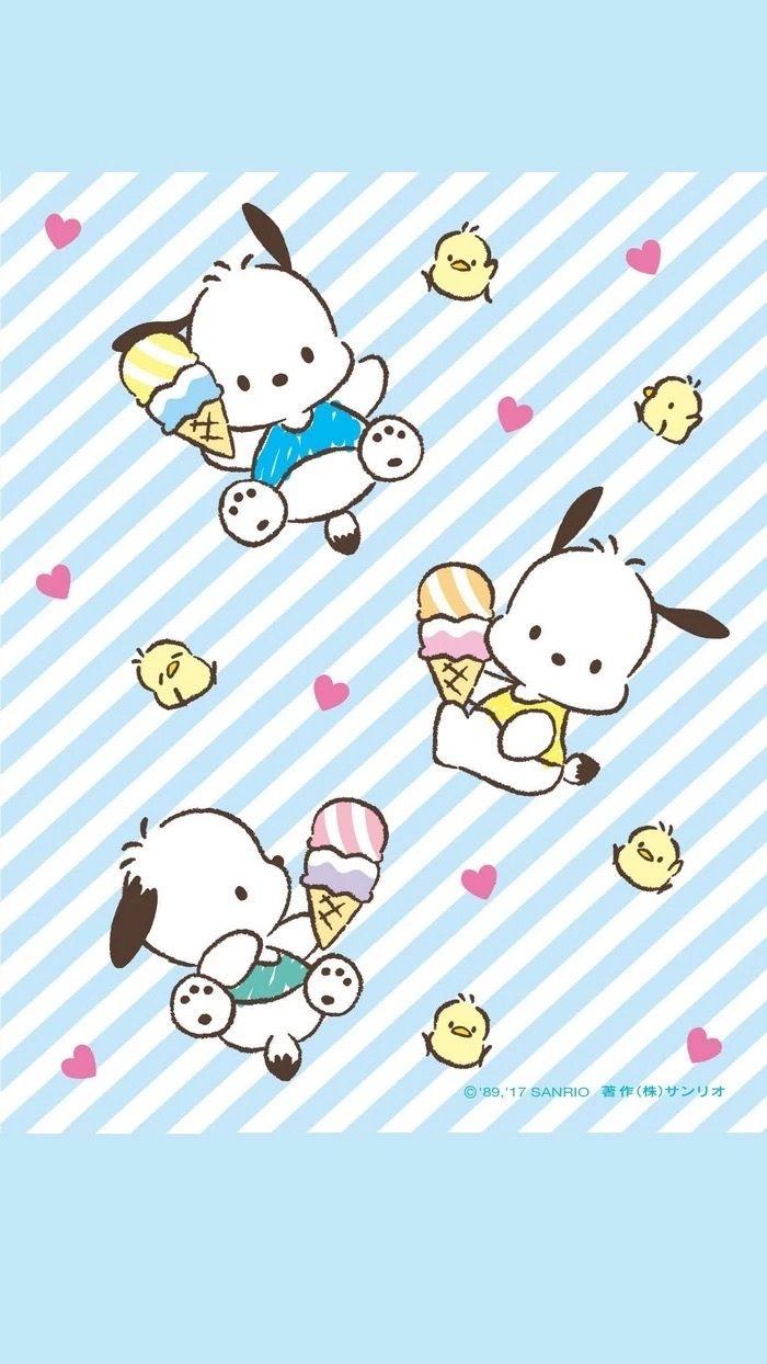 700x1244 Princess Destiny♡. Pochacco. Sanrio, Cute wallpaper, Hello sanrio