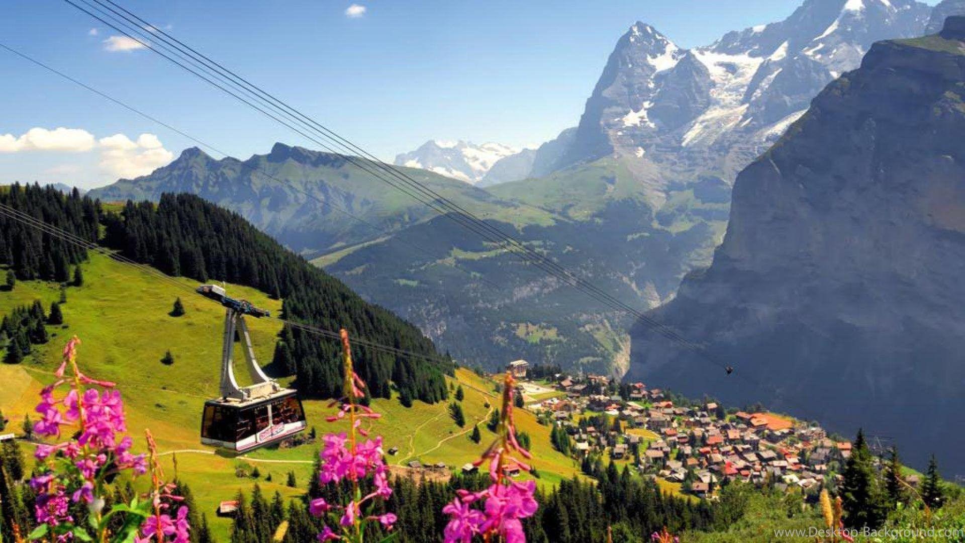 1920x1080 Swiss Alps Desktop Background. Cycling