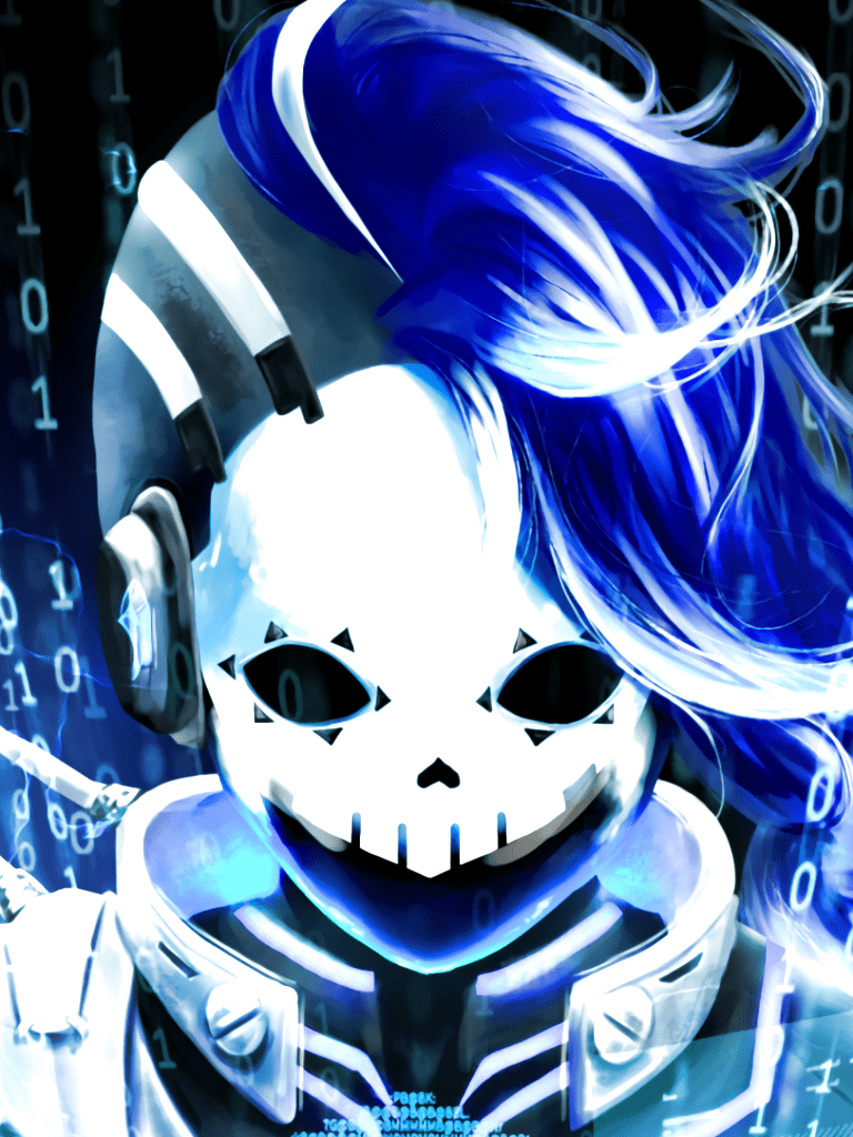 768x1024 Cyberspace Sombra Video Game / Overwatch Mobile Wallpaper