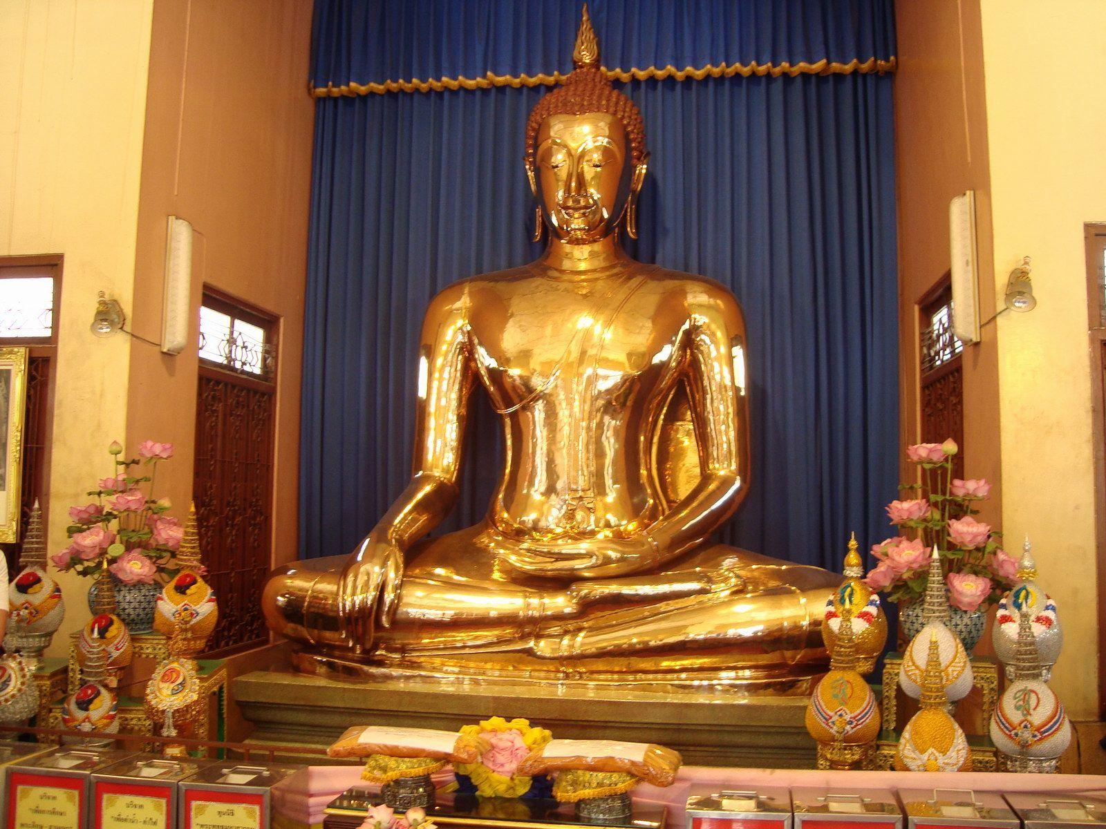 1600x1200 gold buddha thailand. Temple of the Golden Buddha, Bangkok