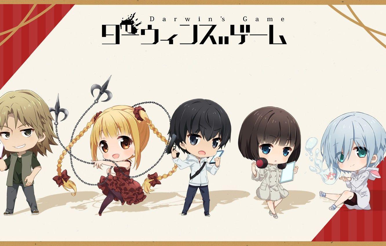1332x850 Wallpaper Darwin's Game, Pure, Ryuuji Maesaka, Shuka Karino, Self