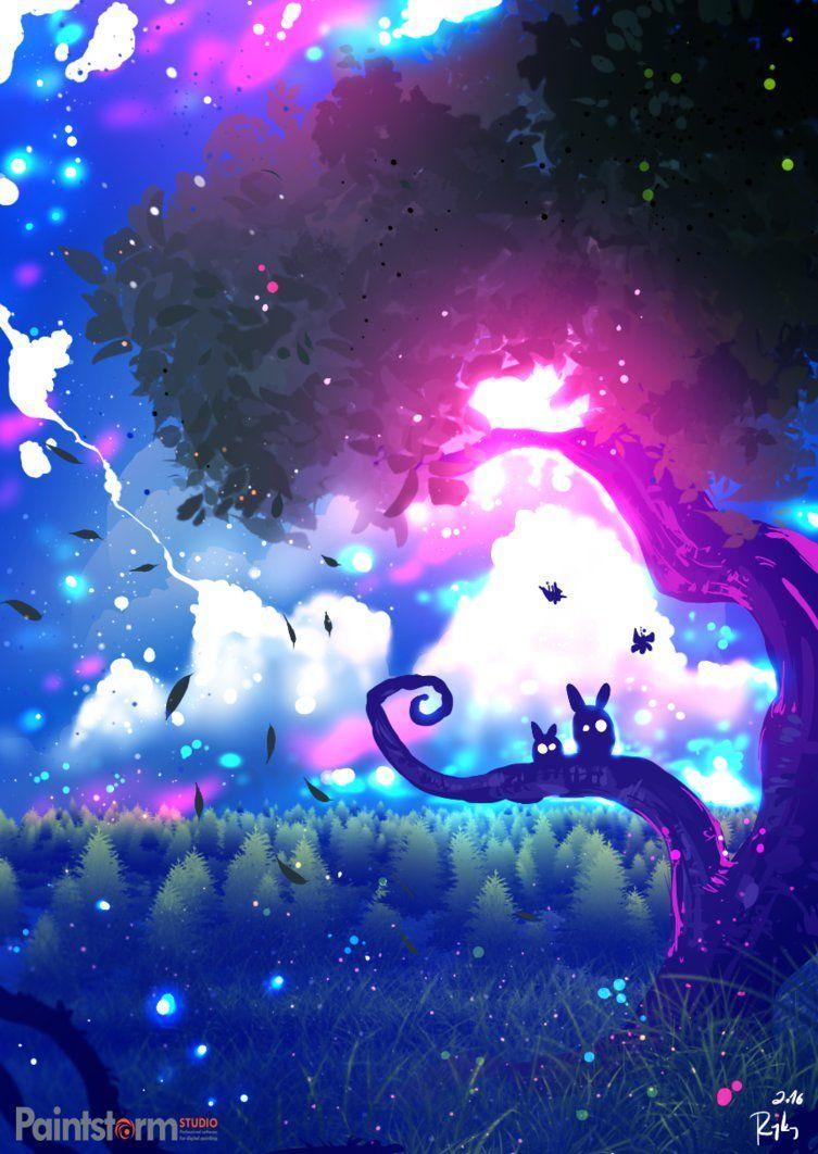 753x1062 Purple Miracle. Dreamy art