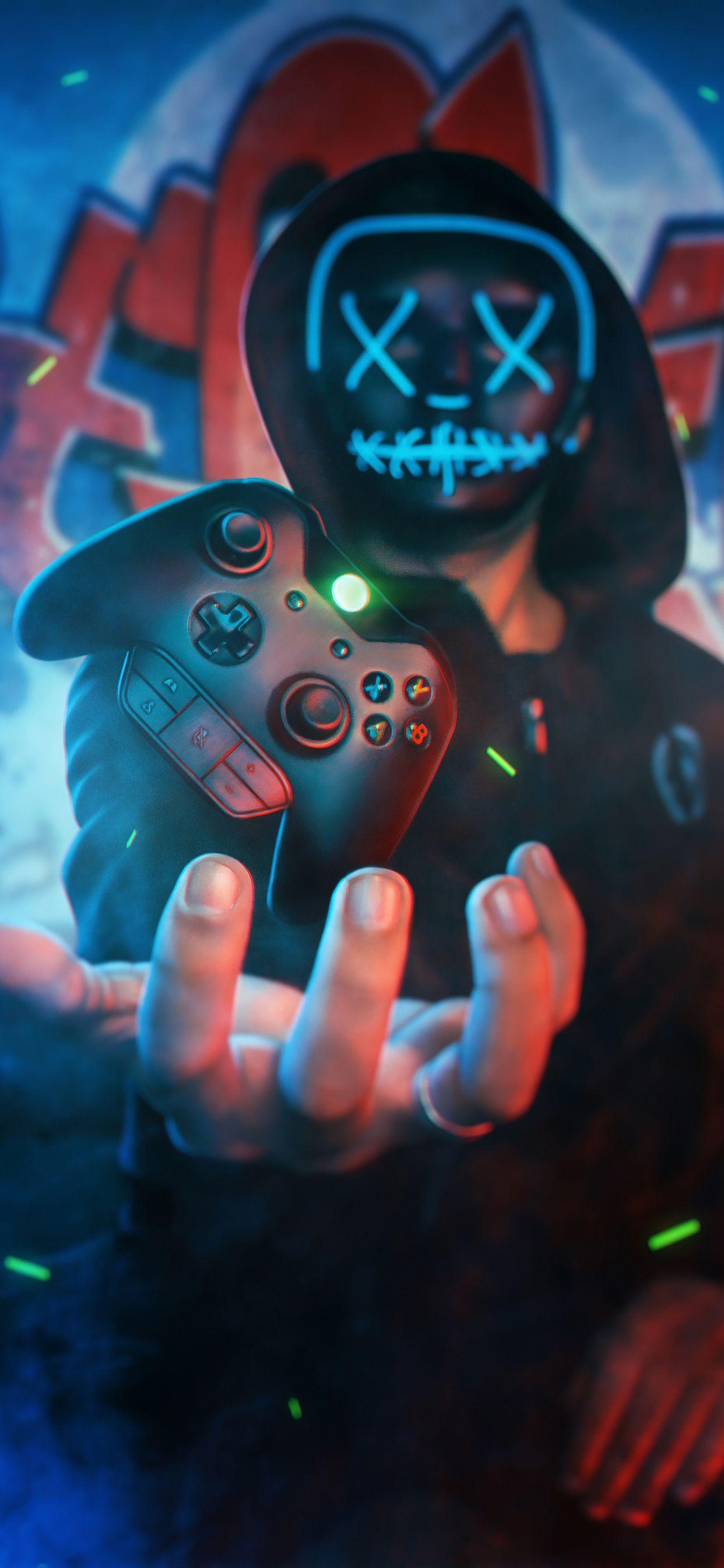 1242x2688 Gamer Boy Mask 4k iPhone XS MAX HD 4k Wallpaper, Image