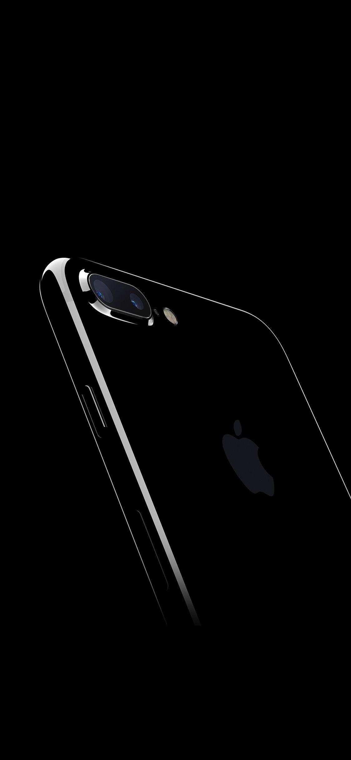 1125x2436 iPhone X wallpaper. iphone7 jetblack dark apple ios10 art illustration