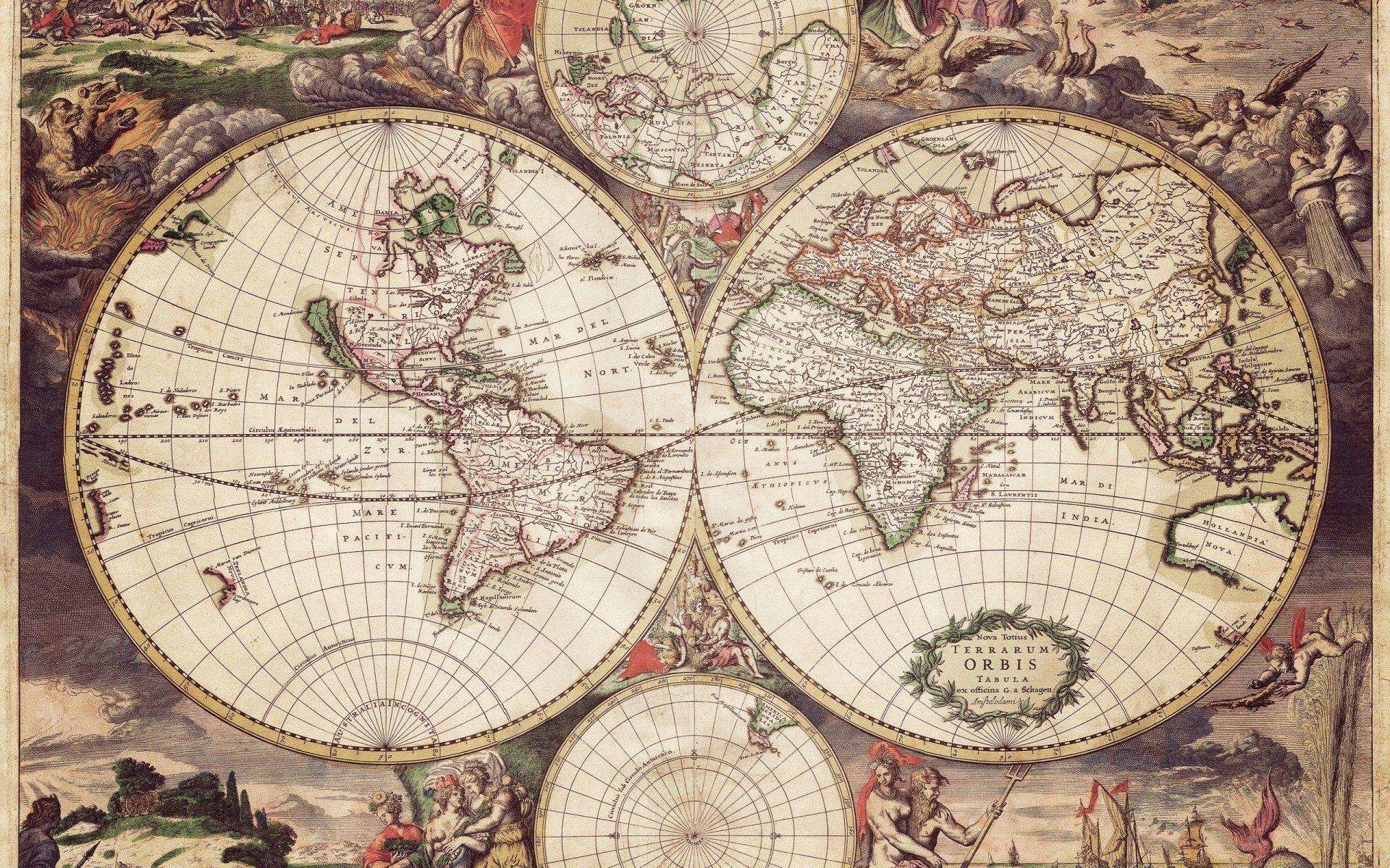 1920x1200 Old Earth Map