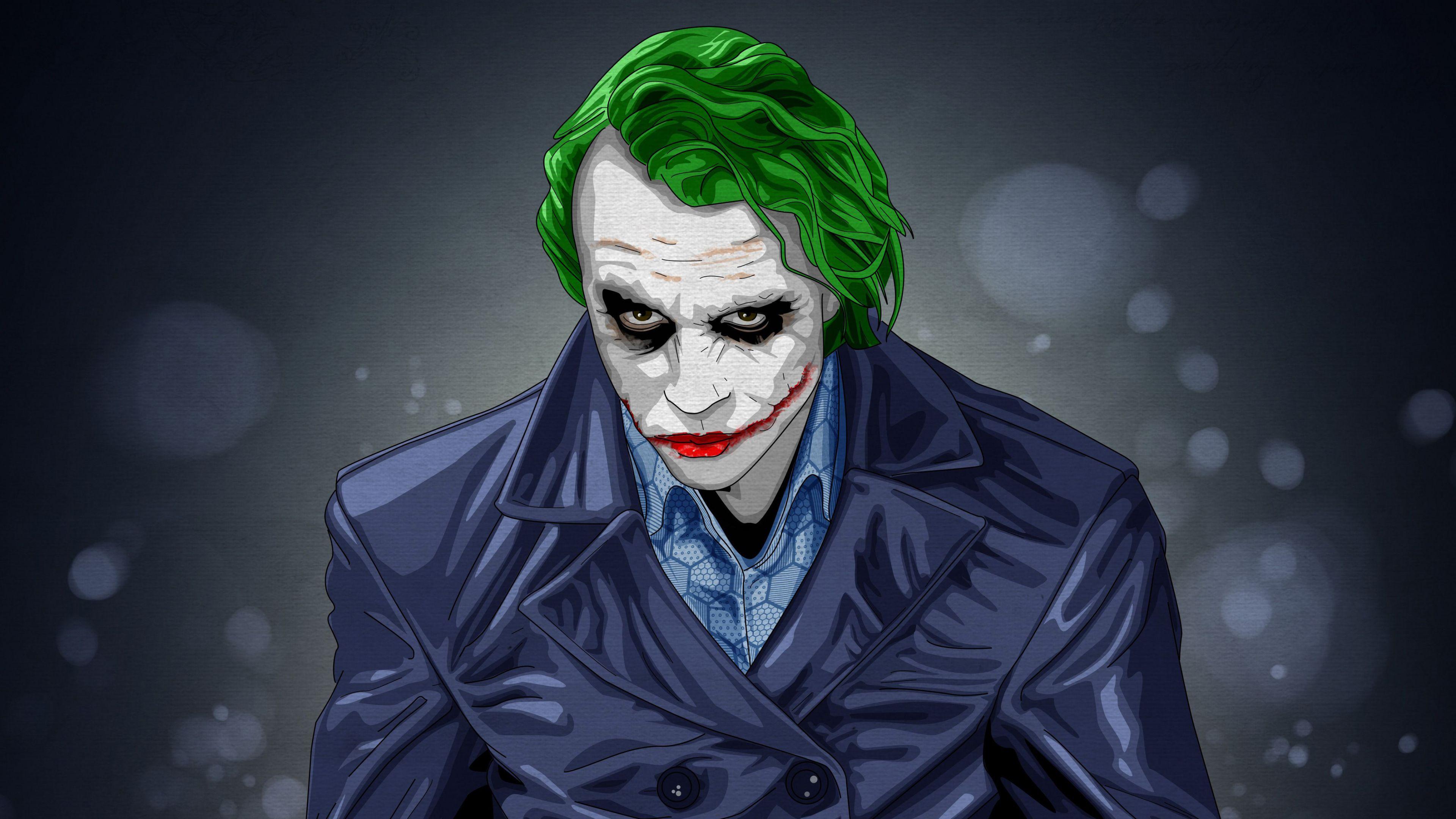 3840x2160 Tải xuống 3840x2160 hình nền Joker, khét tiếng, nhân vật phản diện, tác phẩm nghệ thuật