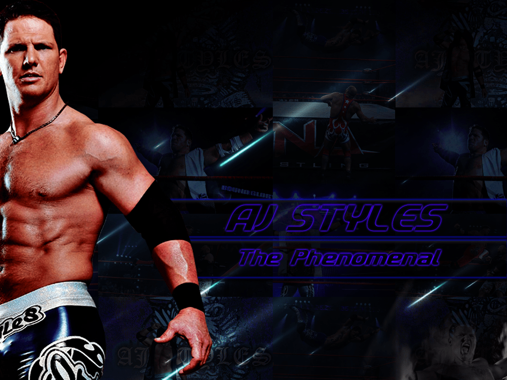 1024x768 AJ Styles The Phenomenal Styles Wallpaper