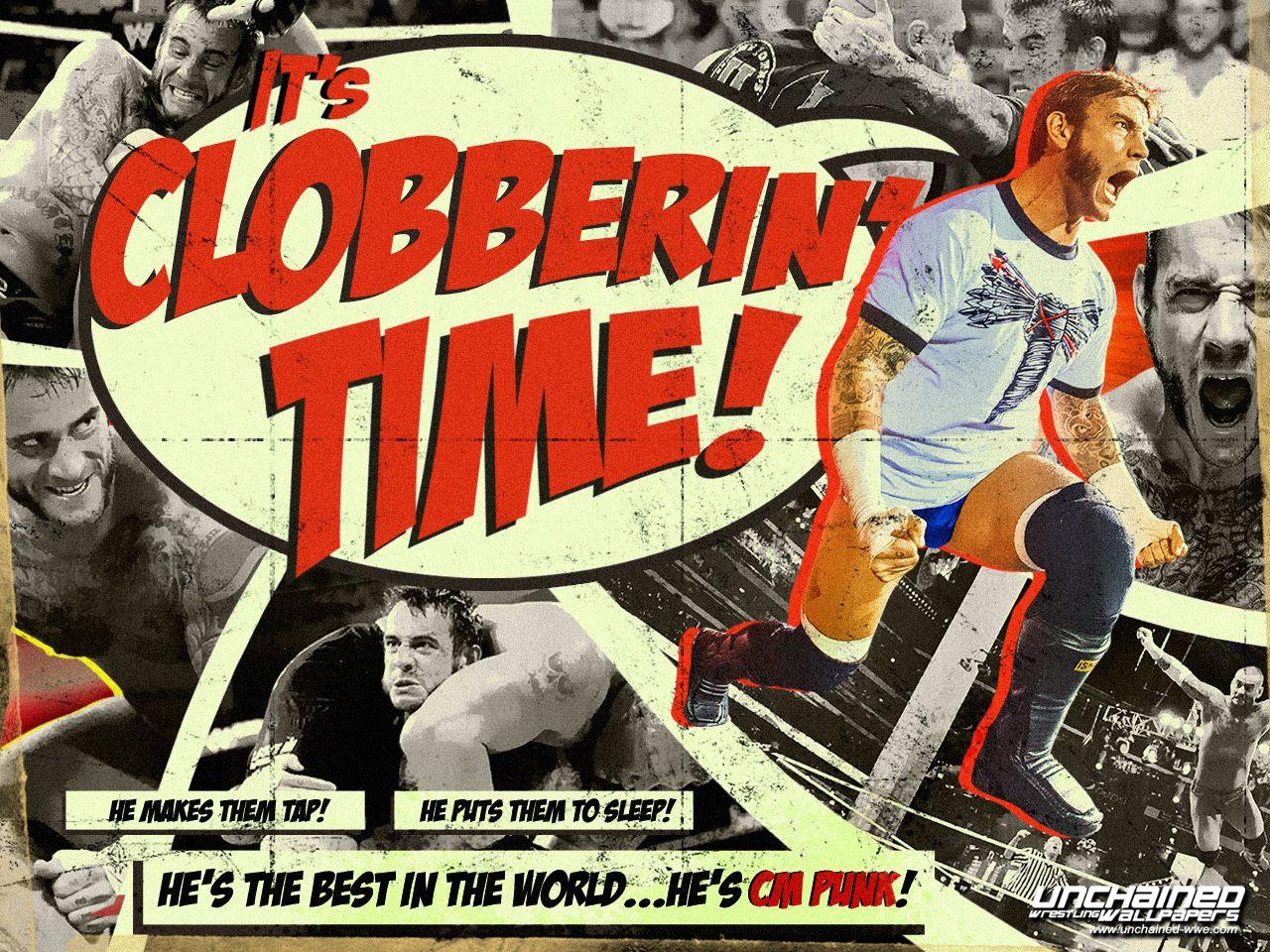 1280x960 Cm Punk's Clobberin Time Wwe