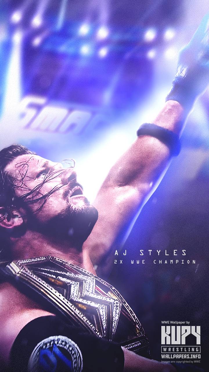 720x1280 AJ Styles Champion wallpaper