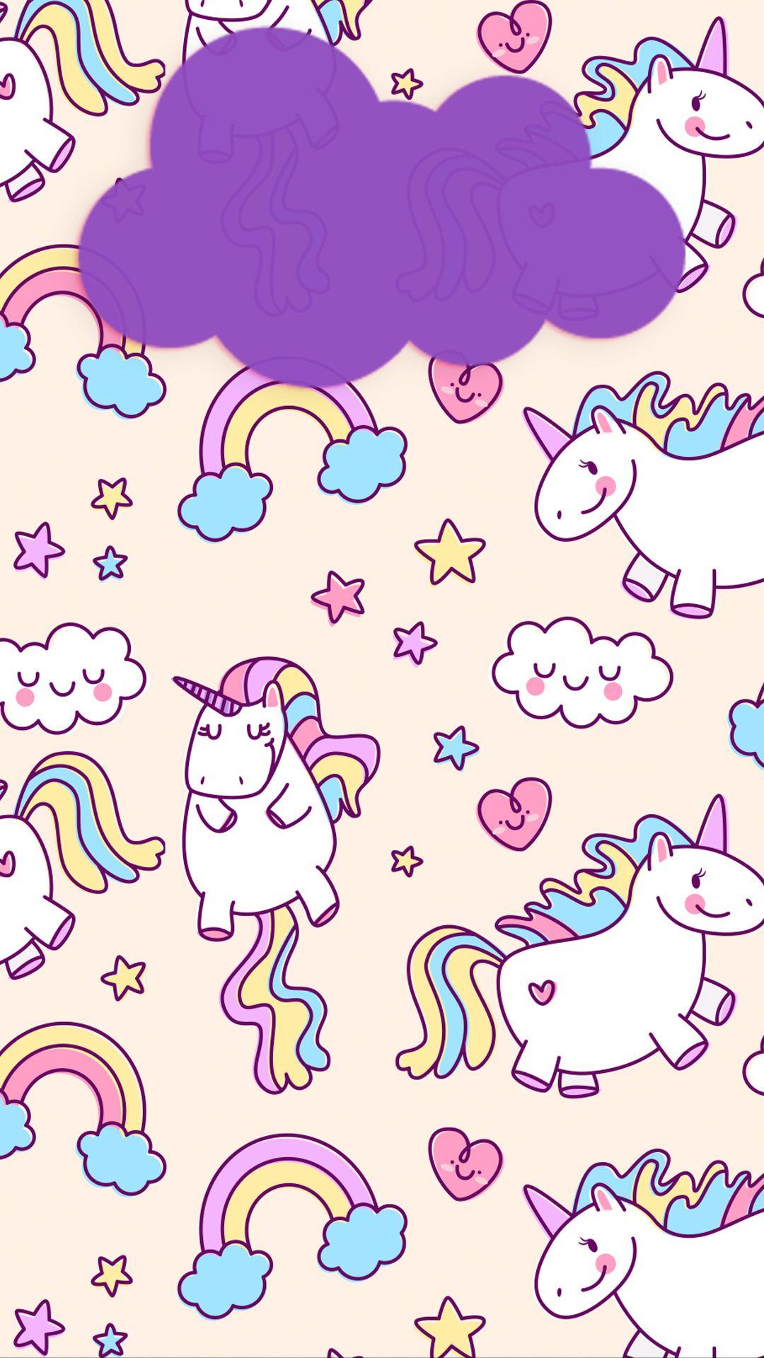 Home Screen Galaxy Rose Gold Unicorn Wallpaper