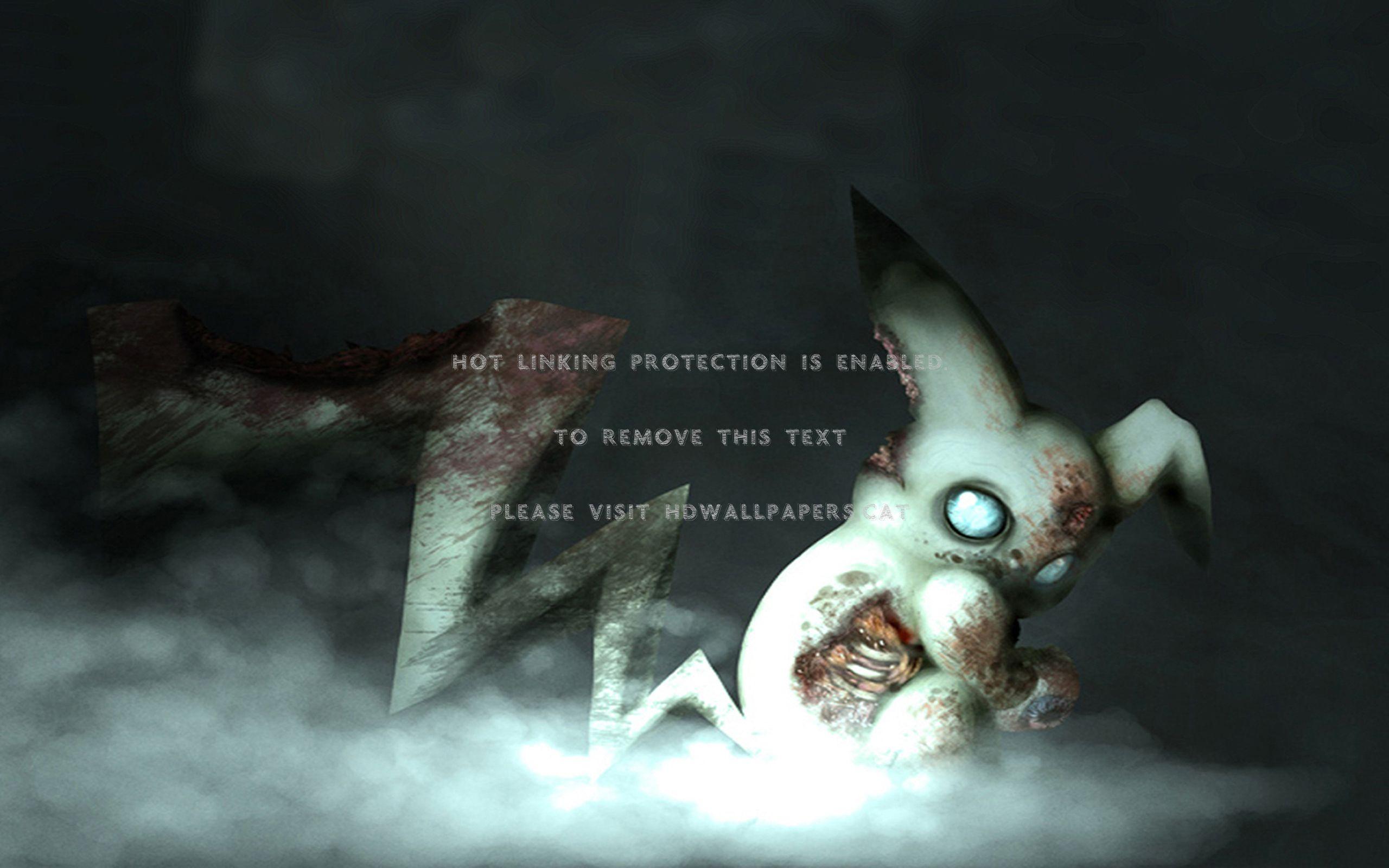 2560x1600 pikachu zombie. pokemon death anime