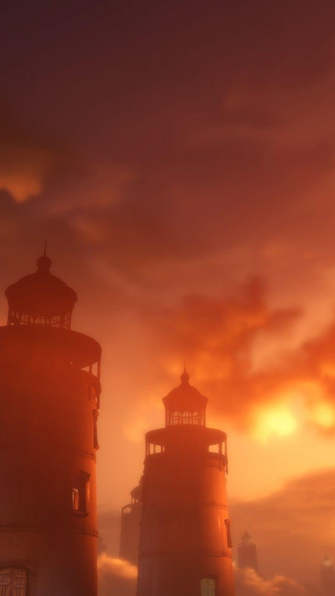 1080x1920 Download 1080x1920 Bioshock Infinite: Burial At Sea, Sunset, Sky
