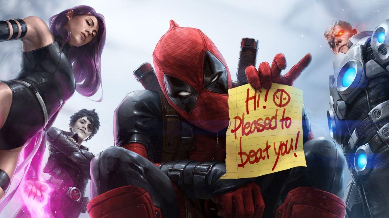 1280x720 Wallpaper MARVEL Future Fight, X Force, Deadpool, 4K, Games