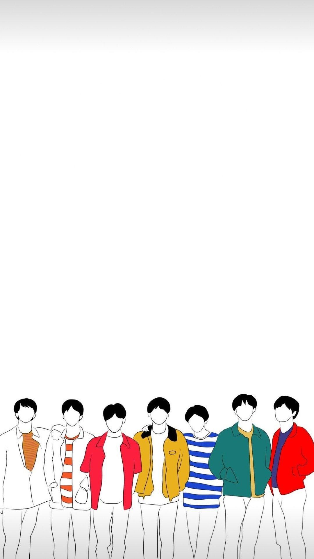 BTS Drawing Wallpapers - Top Free BTS Drawing Backgrounds - WallpaperAccess