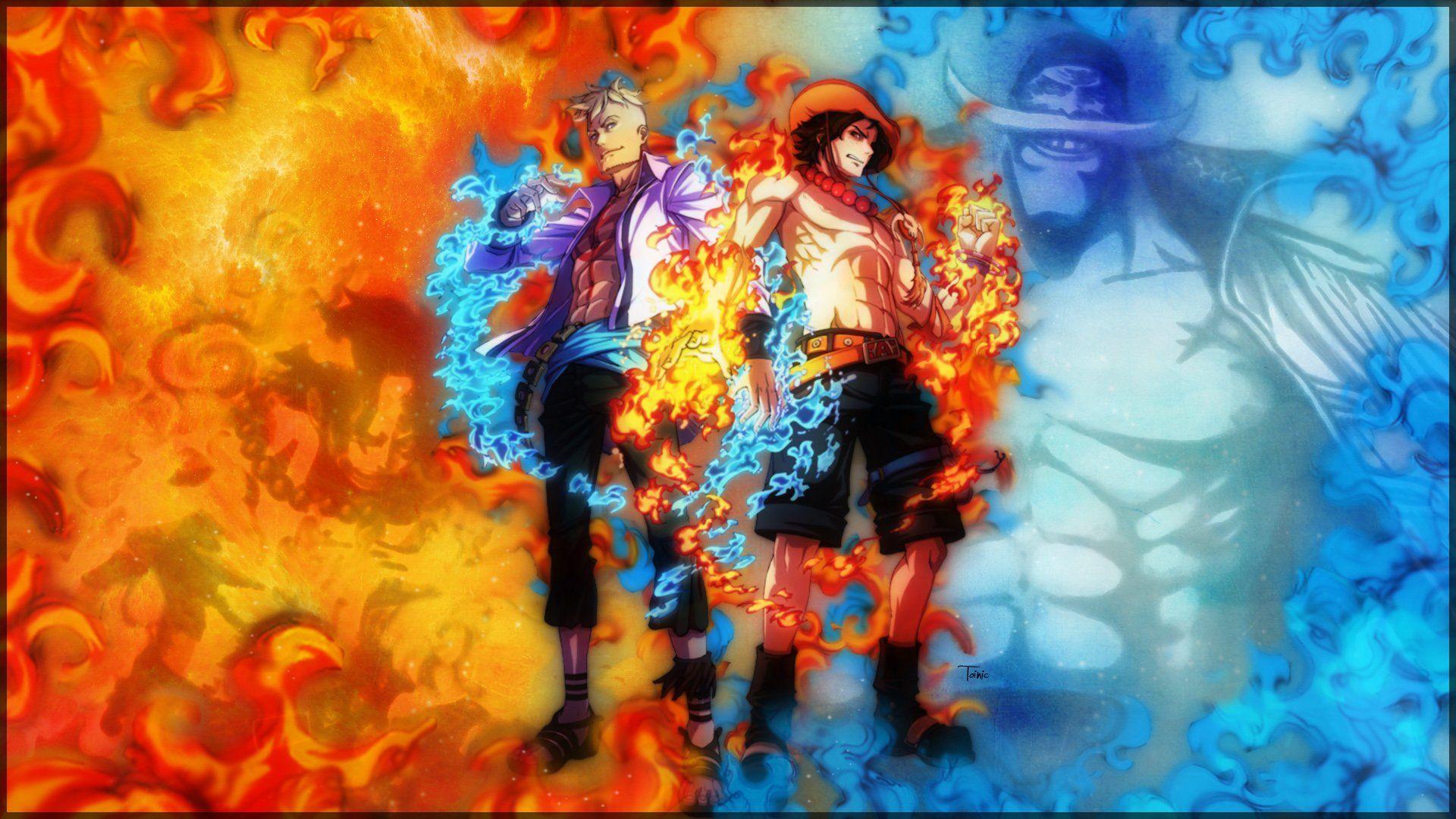 1920x1080 Ace, Marco and White Beard HD Wallpaper. Background Image