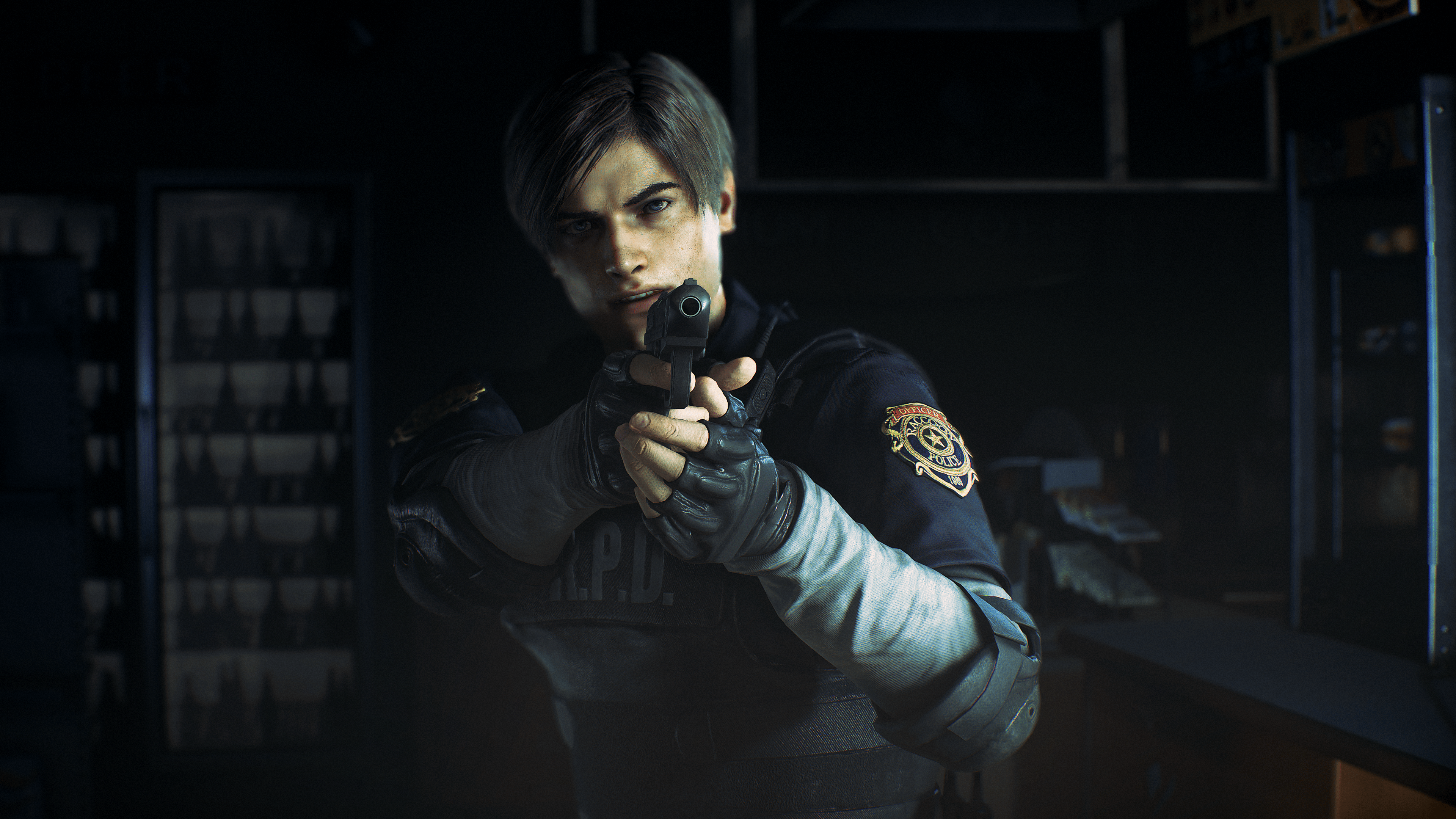 3840x2160 Lion Resident Evil 2 Remake Wallpaper