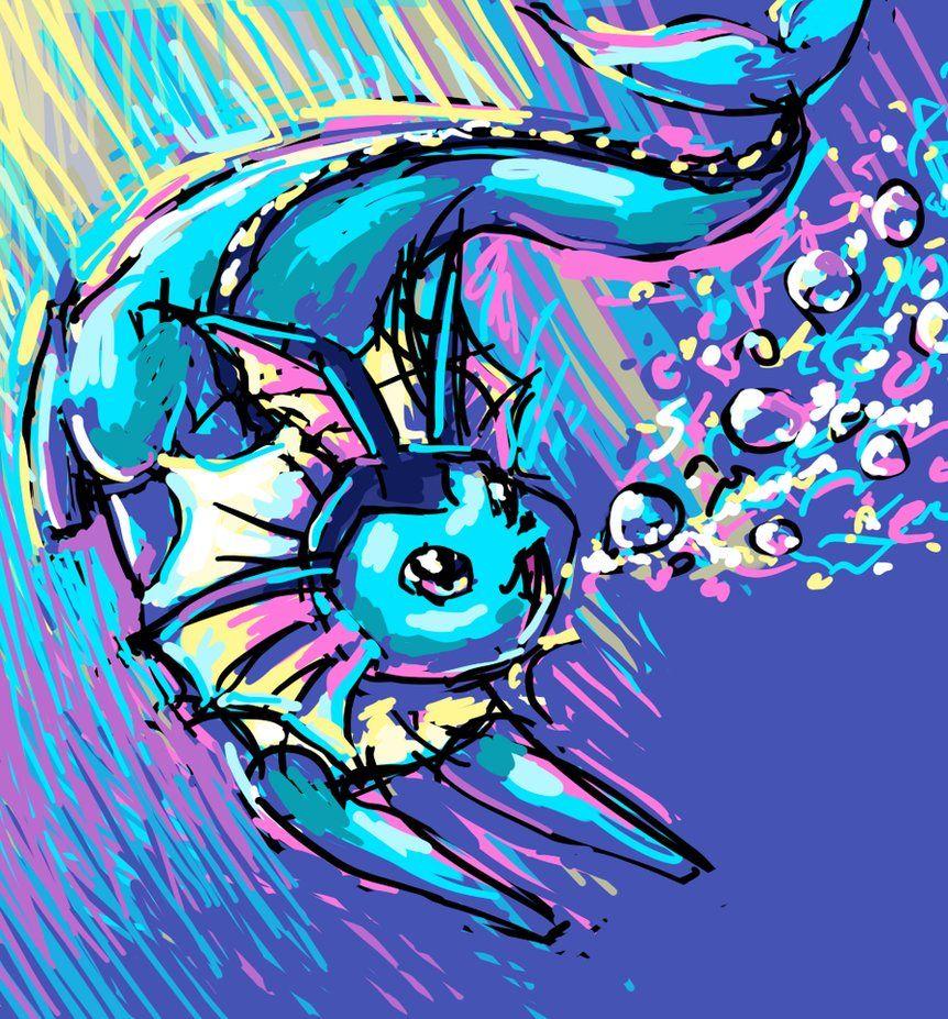862x927 Vaporeon Used Bubblebeam!