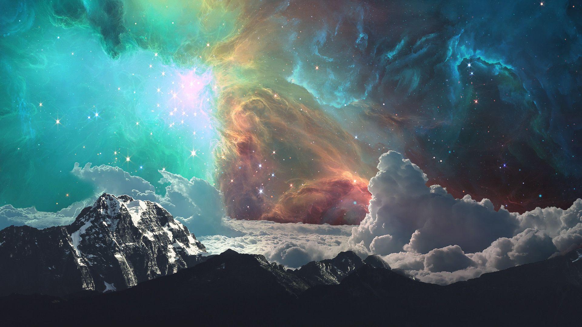 1920x1080 Lost In Space In Space Landscape, Download Wallpaper