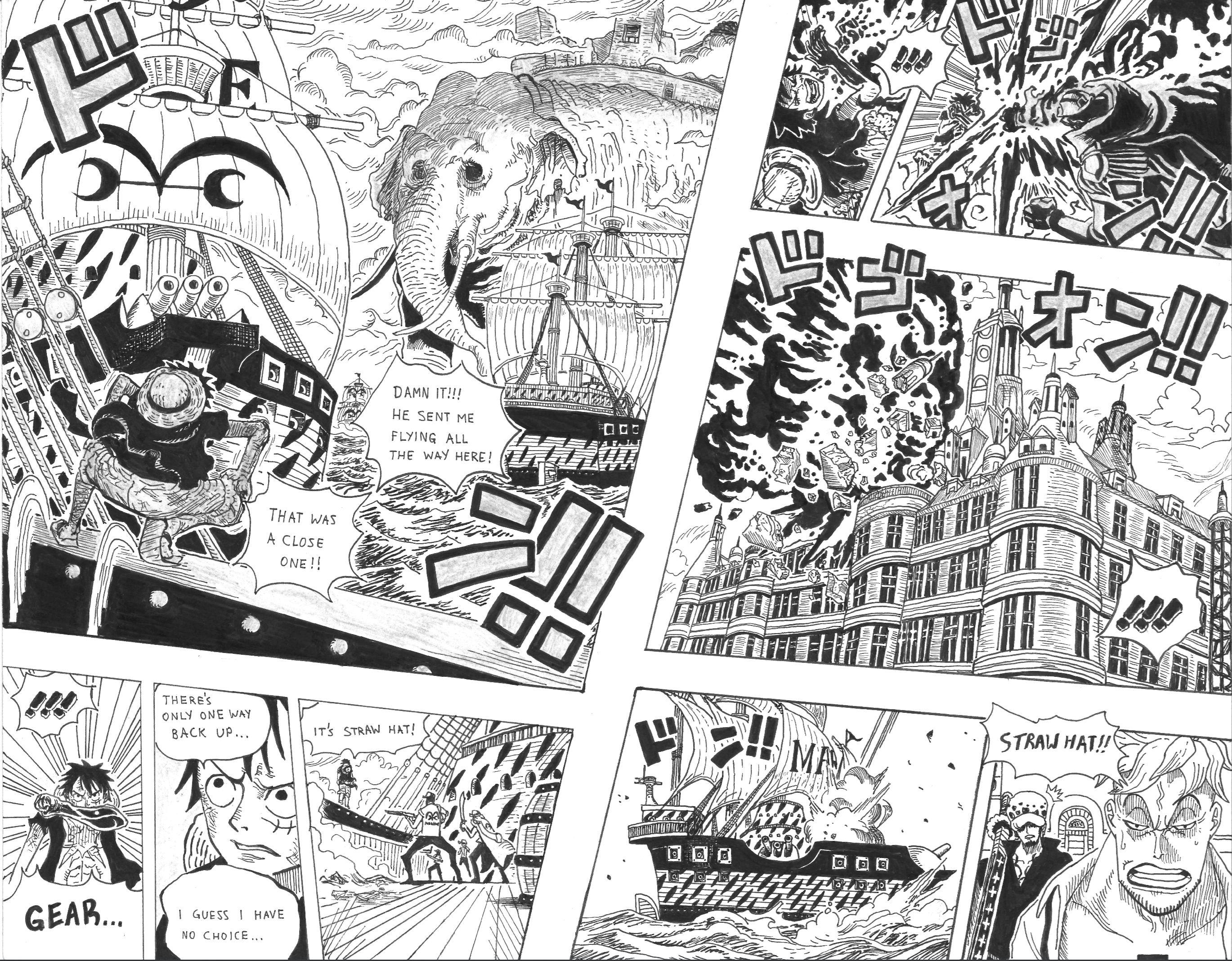 2739x2137 Luffy Vs Akainu One Piece Chapter 1100 Fan Manga Otakukart