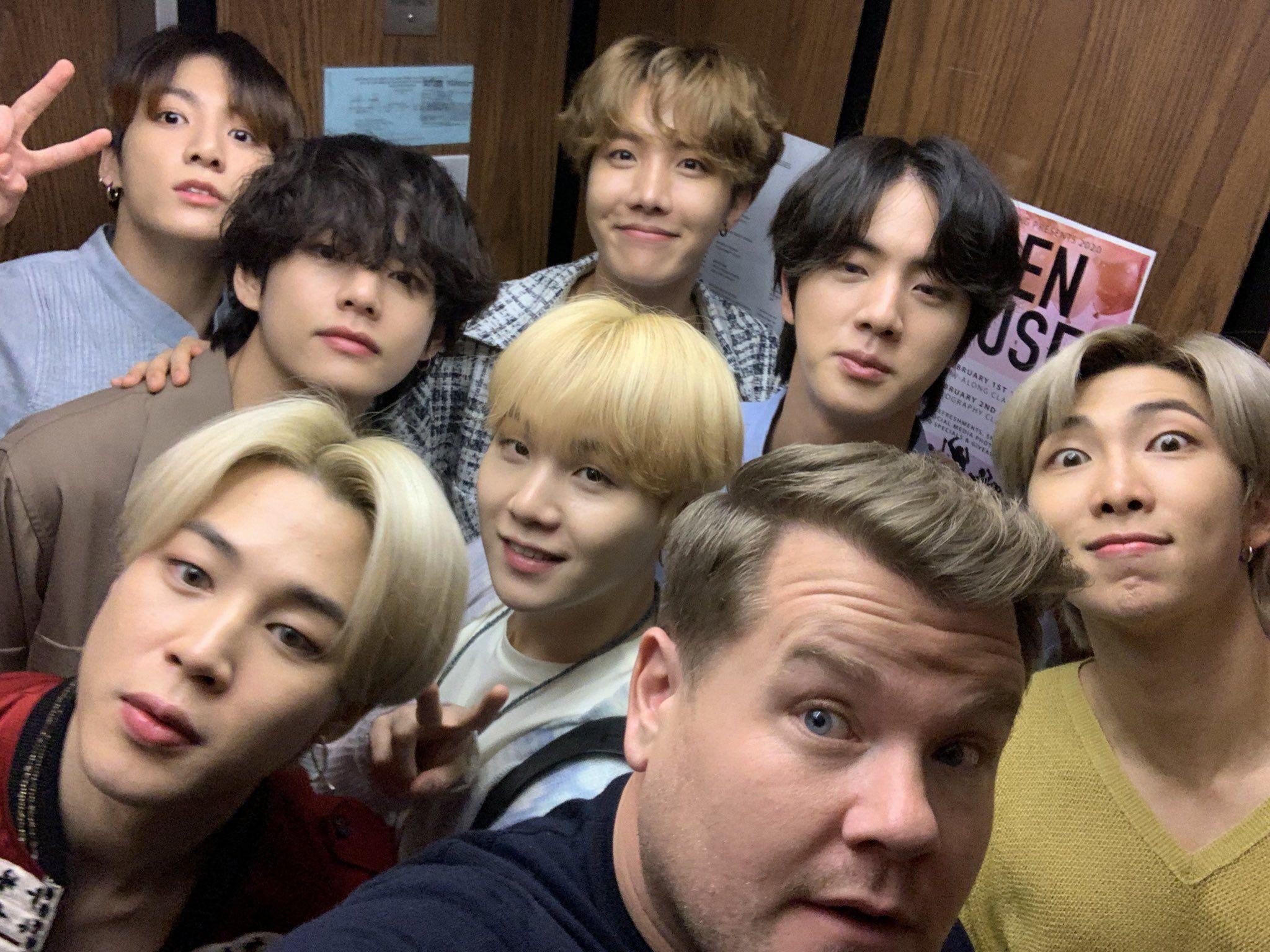 2048x1536 BTSxCorden: Black Swan Live to Ashton Kutcher picking up Jin; 5