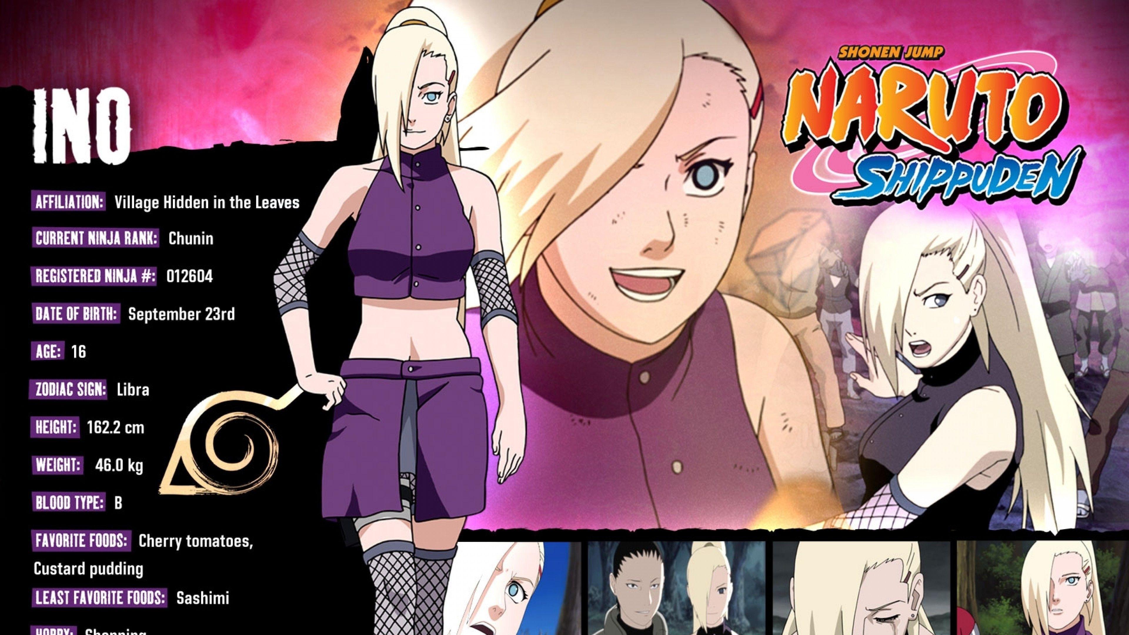 3840x2160 Ino Yamanaka Wallpaper