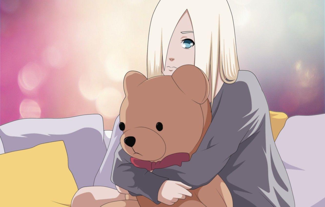 1332x850 Wallpaper girl, toy, bear, naruto, ino yamanaka image for desktop