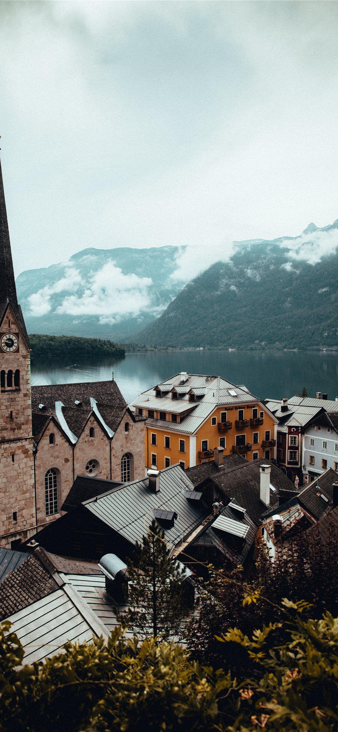 1125x2436 Hallstatt Austria iPhone X Wallpaper Free Download