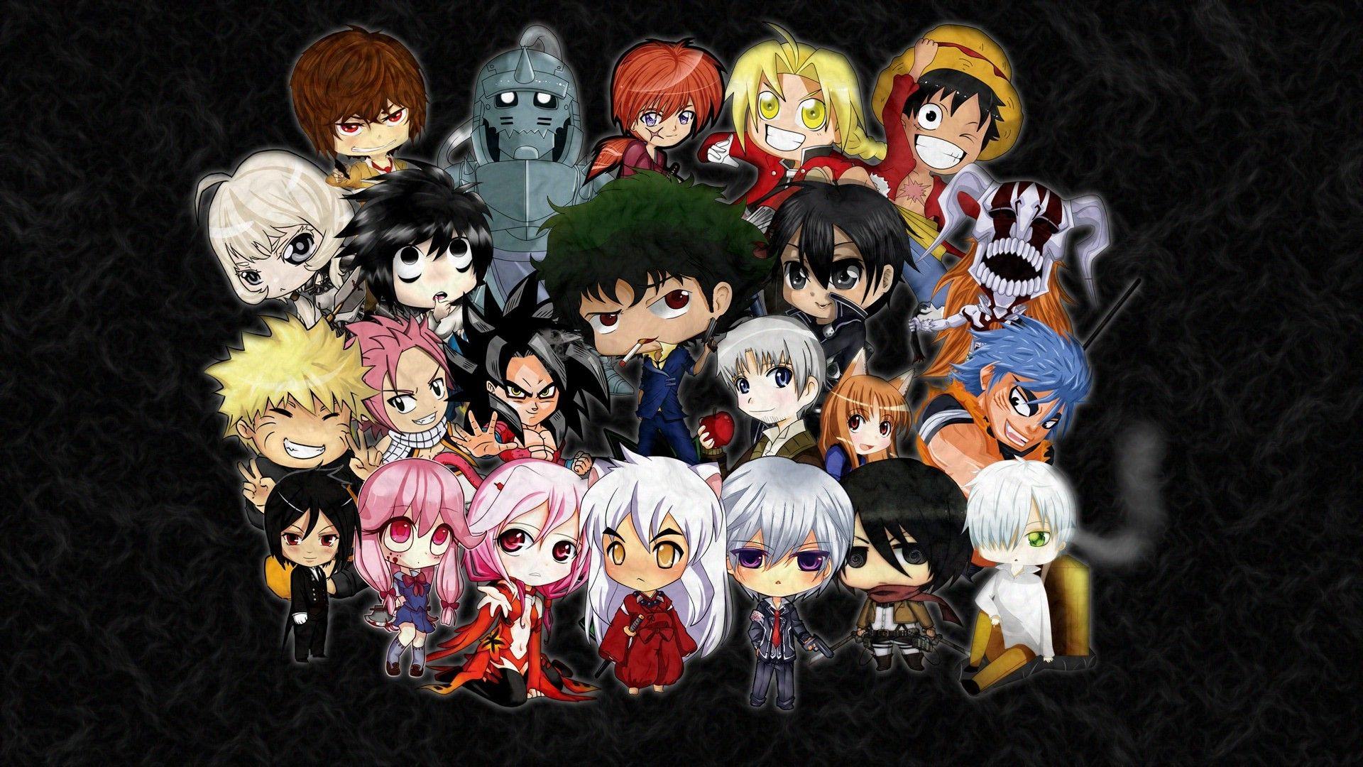 1920x1080 Gasai Yuno, Mikasa Ackerman, Lawliet Lawsford, Spike