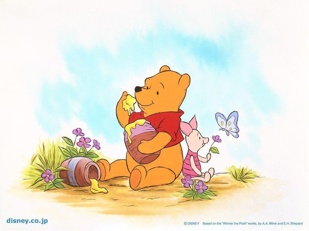 1024x768 Free download Pooh Bear Background [1024x768] for your Desktop