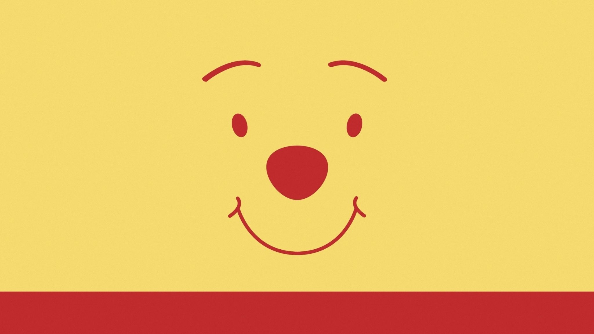 2048x1152 pooh bear, face, drawing 2048x1152 Resolution Wallpaper