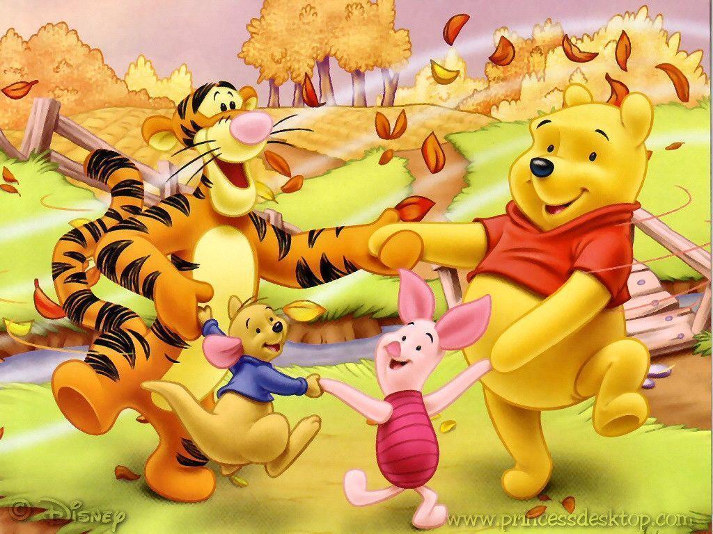 1024x768 Pooh Bear Desktop Wallpaper
