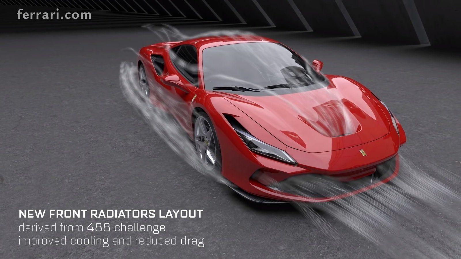 1600x900 Ferrari Just Detailed The F8 Tributo's Aerodynamics And It's Sheer