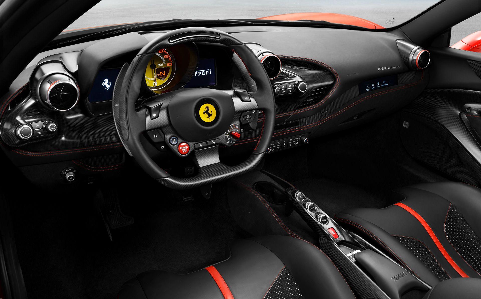 1920x1194 Ferrari F8 Tributo Interior Wallpaper (6)