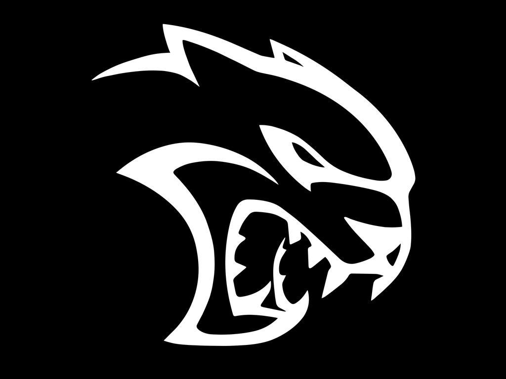1024x768 Jeep Wrangler Trailcat / Dodge Hellcat Logo Design