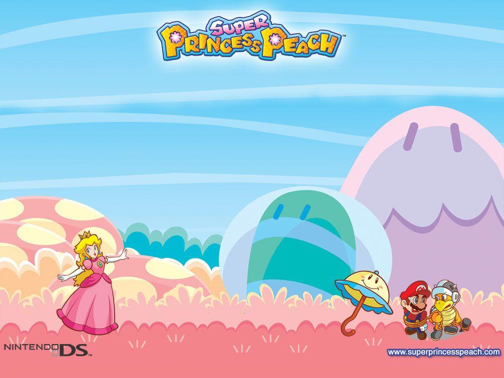 1024x768 Free download Super Princess Peach super mario bros blue wallpaper